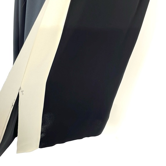 Vince. Black and Ivory Color Pop Sleeveless Shift Dress - Picture 6 of 10